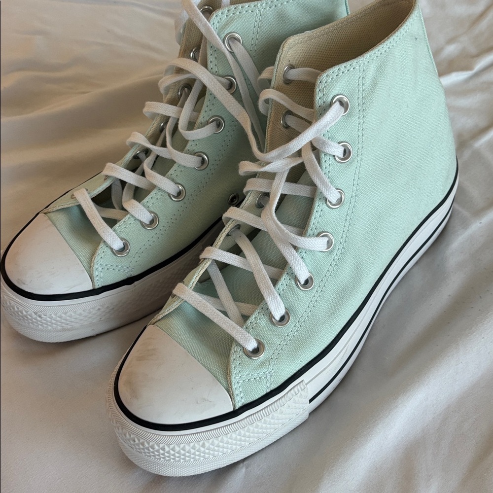 Converse Mint Green High-Top Sneakers
